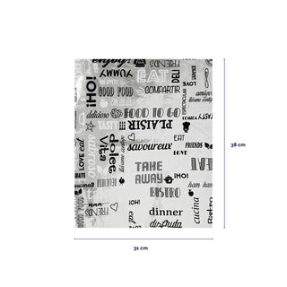 Greaseproof paper with aluminium exterior