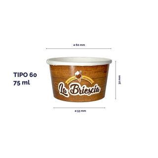 Coppette gelato in carta