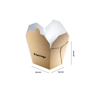 Brown cardboard food box