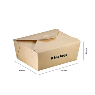 Brown cardboard food box