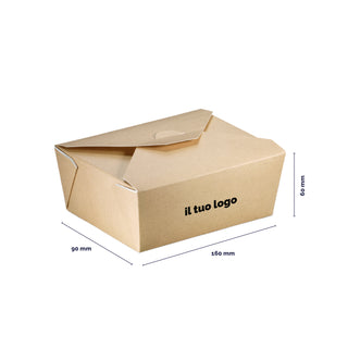 Brown cardboard food box