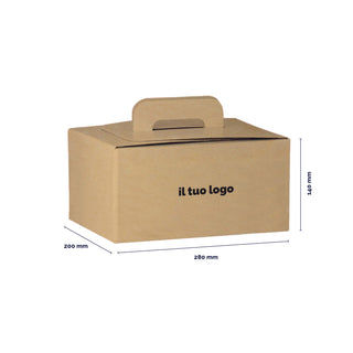 Brown cardboard trunk
