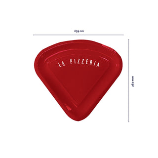 Pizza Slice Plate in Laminated Cardboard