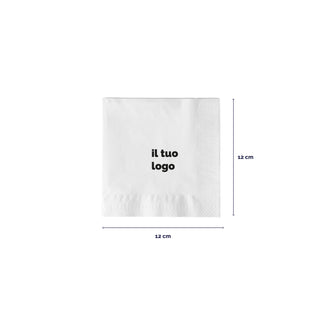 2-ply cotton napkins 24x24 cm 1/4 fold
