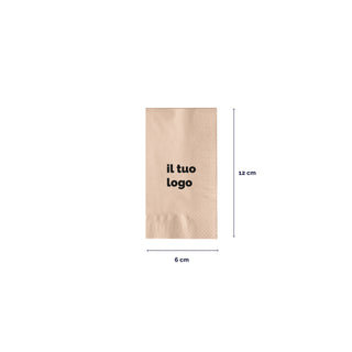 2-ply cotton napkins 24x24 cm fold 1/8