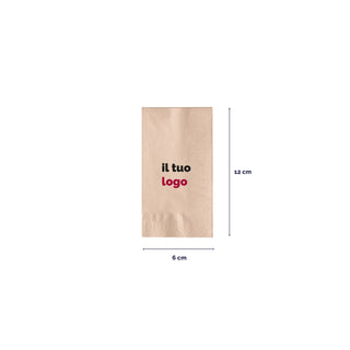 2-ply cotton napkins 24x24 cm fold 1/8