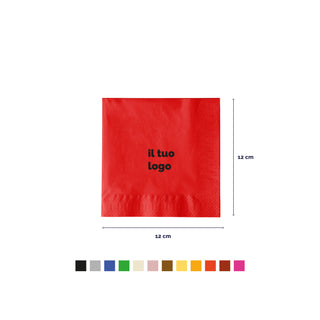 2-ply cotton napkins 24x24 cm 1/4 fold