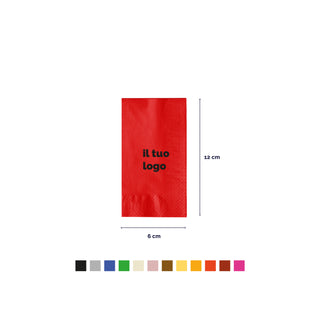 2-ply cotton napkins 24x24 cm fold 1/8