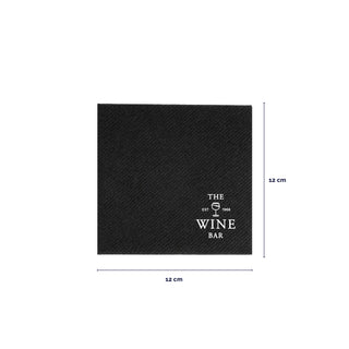 Airlaid napkins 24x24 cm black