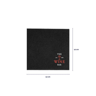 Airlaid napkins 24x24 cm black