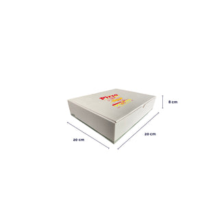 White triple vegetable take box