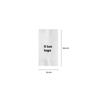 2-ply cotton napkins 33x33 cm fold 1/8