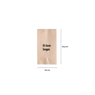2-ply cotton napkins 33x33 cm fold 1/8