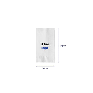 2-ply cotton napkins 33x33 cm fold 1/8
