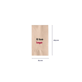 2-ply cotton napkins 33x33 cm fold 1/8
