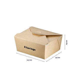Brown cardboard food box