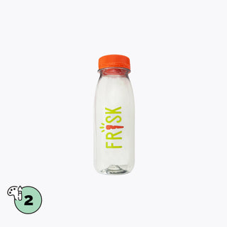 PET bottle with orange cap 250 ml