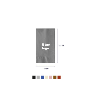 2-ply cotton napkins 48x48 cm fold 1/8