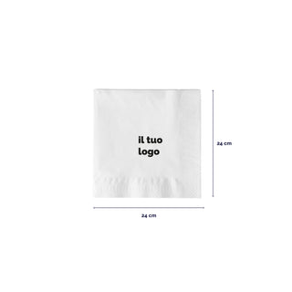 2-ply cotton napkins 48x48 cm 1/4 fold