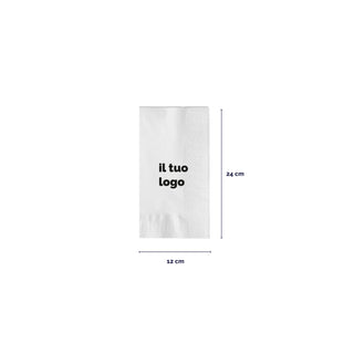 2-ply cotton napkins 48x48 cm fold 1/8