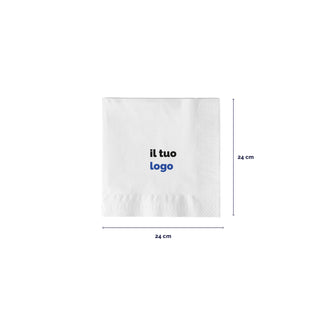 2-ply cotton napkins 48x48 cm 1/4 fold