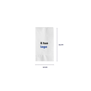 2-ply cotton napkins 48x48 cm fold 1/8