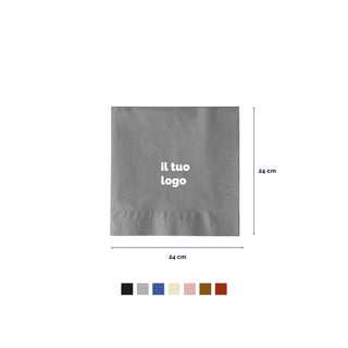 2-ply cotton napkins 48x48 cm 1/4 fold
