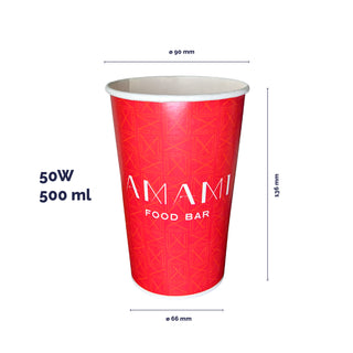 Cold line paper cups