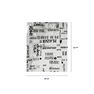 Greaseproof paper with aluminium exterior