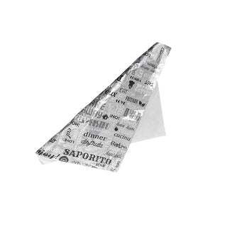 Carta antigrasso con esterno alluminio goffrato