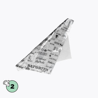 Greaseproof paper with aluminium exterior