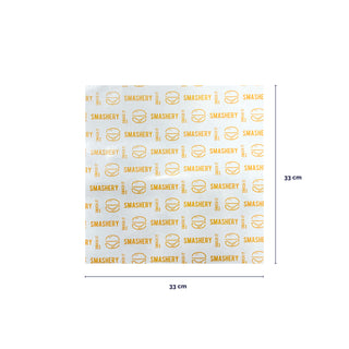 Glossy white greaseproof paper - various sizes