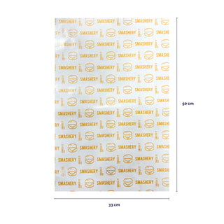 Glossy white greaseproof paper - various sizes