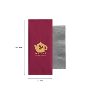 Straw paper cutlery bag