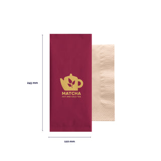 Straw paper cutlery bag