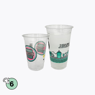 Transparent PET glasses Ø80 mm