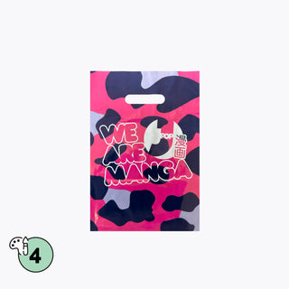 Shopper in plastica con manico a fagiolo