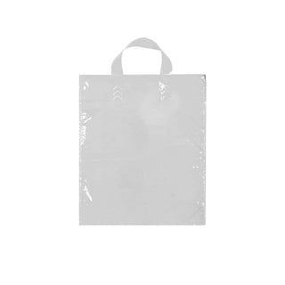 Shopper in plastica manici fettuccia soft loop