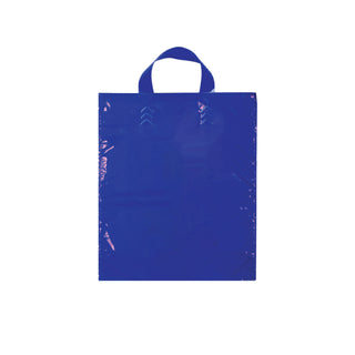 Shopper in plastica manici fettuccia soft loop