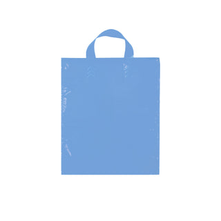 Shopper in plastica manici fettuccia soft loop