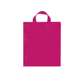 Shopper in plastica manici fettuccia soft loop