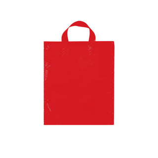 Shopper in plastica manici fettuccia soft loop