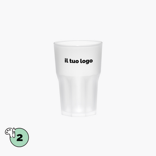 Bicchiere Granity trasparente frost 425cc