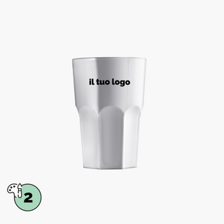 Bicchiere Granity bianco 425cc