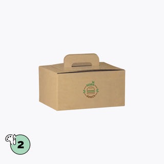 Brown cardboard trunk
