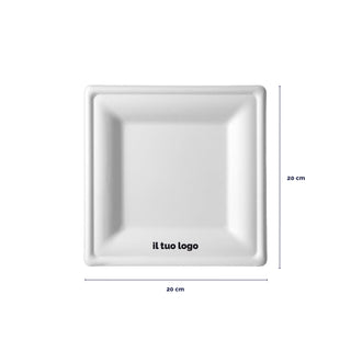 Square pulp plates