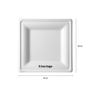 Square pulp plates