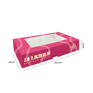 Pencil case with window lid