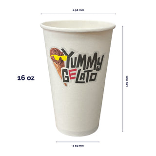 Single wall paper cups