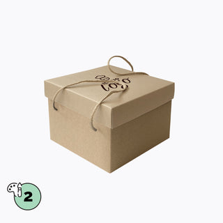 Square hatbox - base and lid